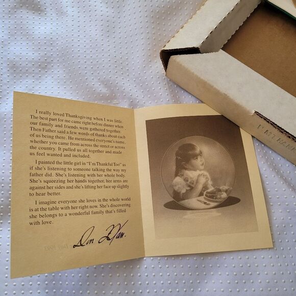 Rare Pemberton & Oaks "I'm Thankful Too" Vintage Mini Plate Collectible - Picture 2 of 5